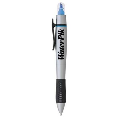 Dual-Tip Ballpoint Pen-Highlighter