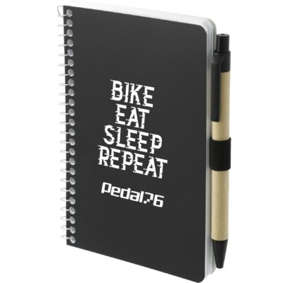 4" x 6" FSC® Mix Pocket Spiral Notebook with Pen-1