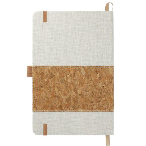 5.5" x 8.5" FSC® Mix Recycled Cotton Cork Notebook-5