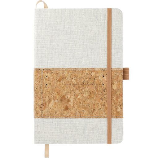 5.5" x 8.5" FSC® Mix Recycled Cotton Cork Notebook-9