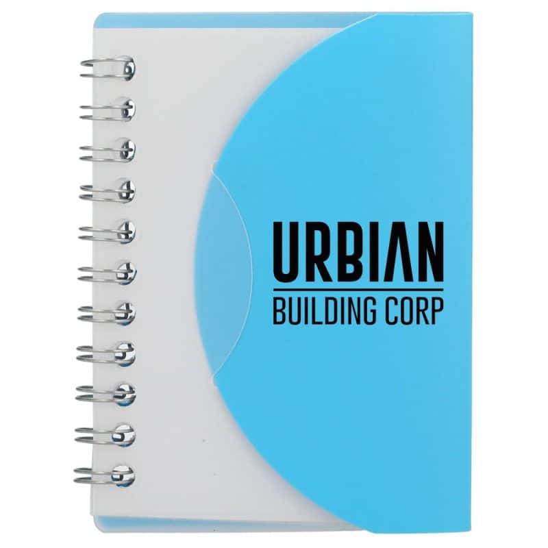 Custom 3.4'' x 4.5'' FSC® Recycled Post Spiral Notebook - 4