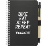 Custom 4'' x 6'' FSC® Mix Pocket Spiral Notebook with Pen - 4