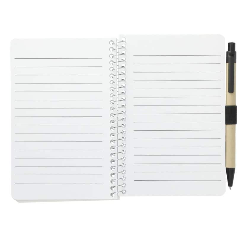 Custom 4'' x 6'' FSC® Mix Pocket Spiral Notebook with Pen - 5