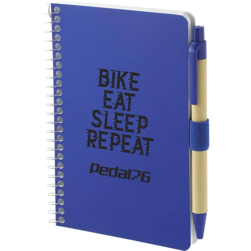 Custom 4'' x 6'' FSC® Mix Pocket Spiral Notebook with Pen - 7