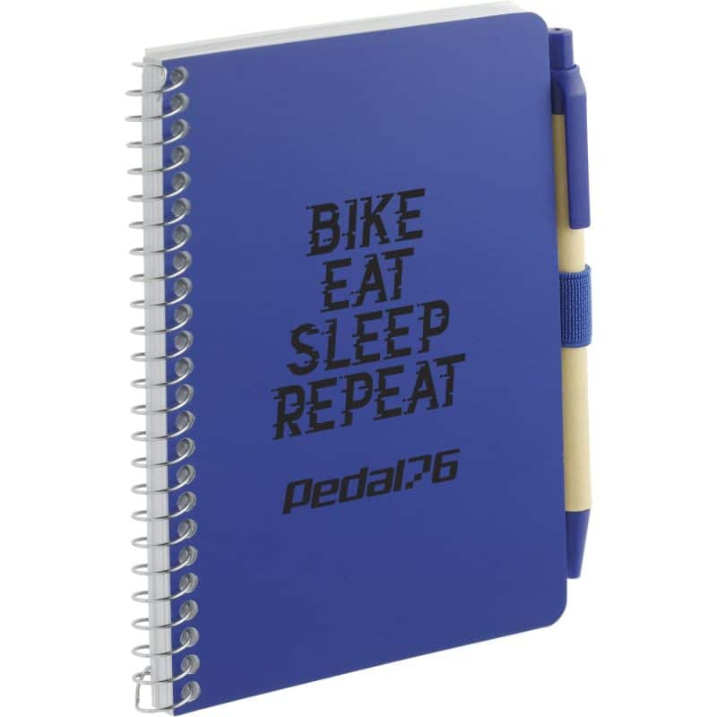 Custom 4'' x 6'' FSC® Mix Pocket Spiral Notebook with Pen - 9