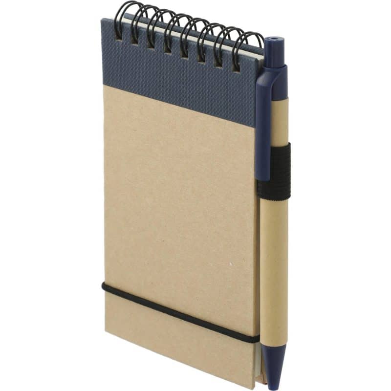 Custom 5'' x 4'' FSC® Mix Recycled Jotter with Pen - 7