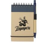 Custom 5'' x 4'' FSC® Mix Recycled Jotter with Pen - 9