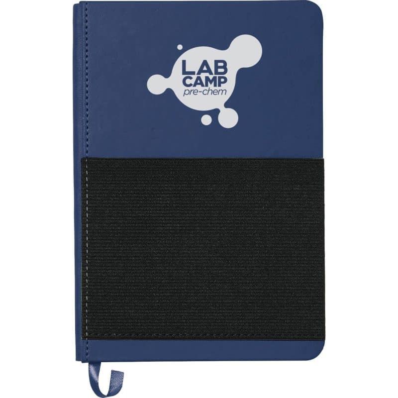 Custom 5'' x 7'' FSC® Mix Elastic Phone Pocket Notebook - 3