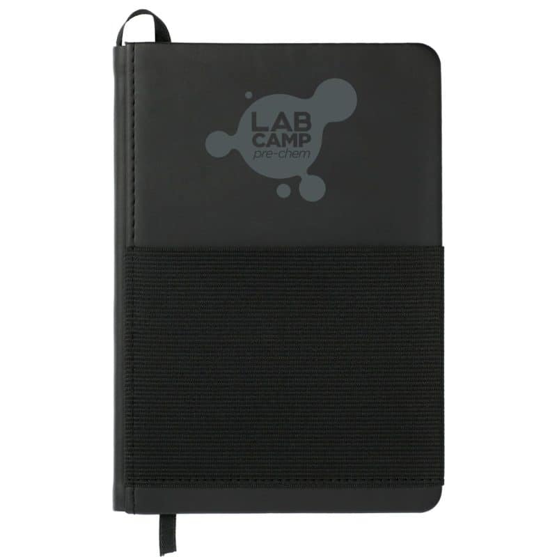 Custom 5'' x 7'' FSC® Mix Elastic Phone Pocket Notebook