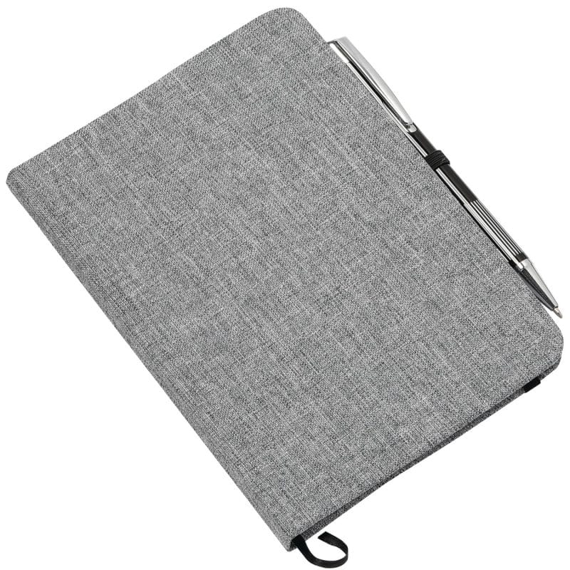 Custom 5'' x 7'' FSC® Mix Heathered Bound Notebook - 4