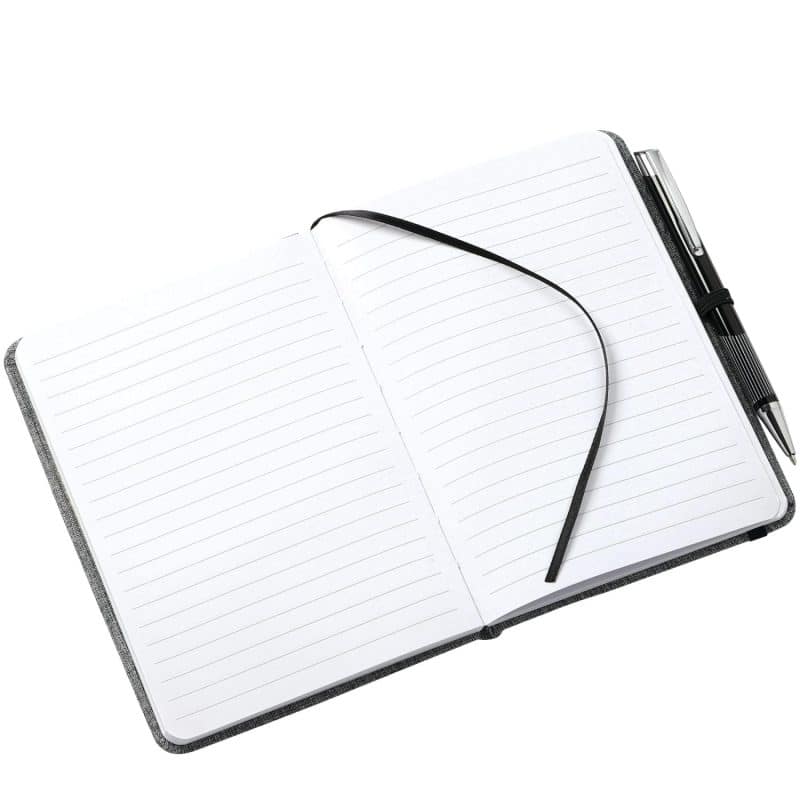 Custom 5'' x 7'' FSC® Mix Heathered Bound Notebook - 5