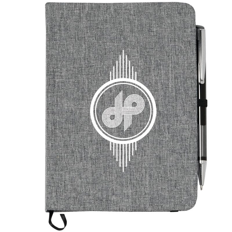 Custom 5'' x 7'' FSC® Mix Heathered Bound Notebook - 6