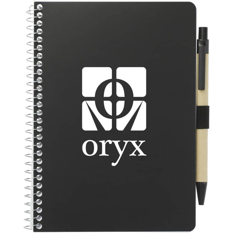 Custom 5'' x 7'' FSC® Mix Spiral Notebook with Pen - 4