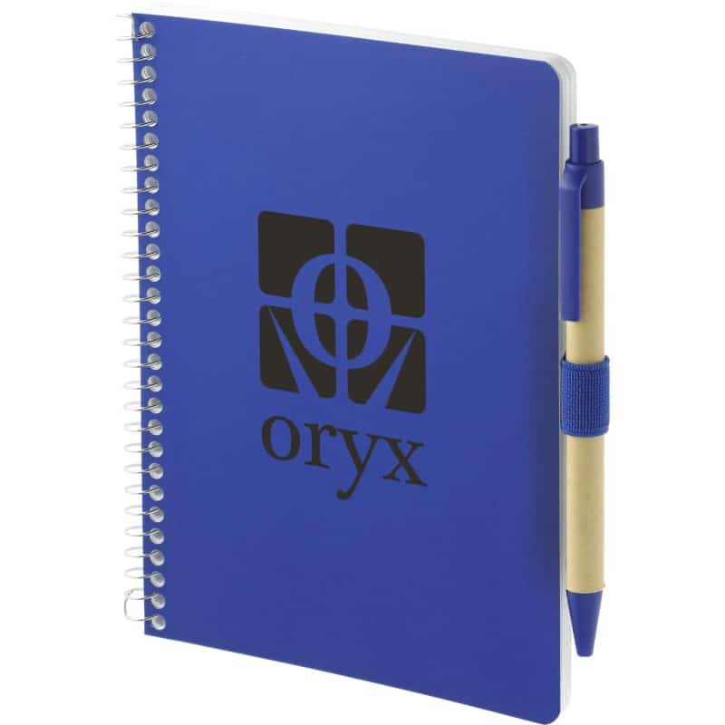Custom 5'' x 7'' FSC® Mix Spiral Notebook with Pen - 7