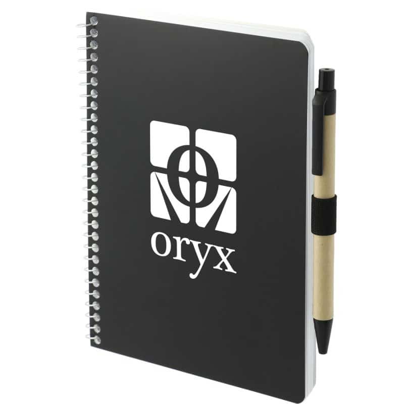 Custom 5'' x 7'' FSC® Mix Spiral Notebook with Pen
