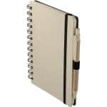 Custom 5'' x 7'' FSC® Mix Wheat Straw Notebook with Pen - 1