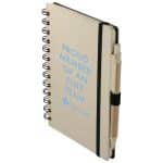 Custom 5'' x 7'' FSC® Mix Wheat Straw Notebook with Pen