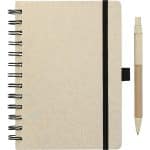 Custom 5'' x 7'' FSC® Mix Wheat Straw Notebook with Pen - 6