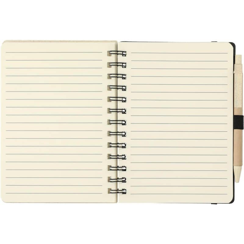 Custom 5'' x 7'' FSC® Mix Wheat Straw Notebook with Pen - 8