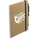 Custom 5'' x 7'' FSC® Recycled Notebook and Pen Set - 2