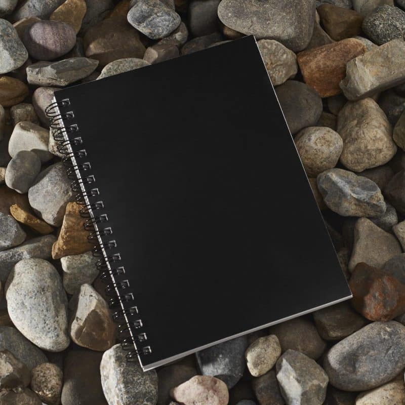 Custom 5'' x 7'' Mineral Stone Field Spiral Notebook - 3