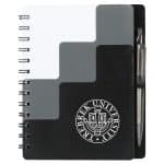 Custom 5'' x 7'' Recycled Pace Spiral Notebook w Pen