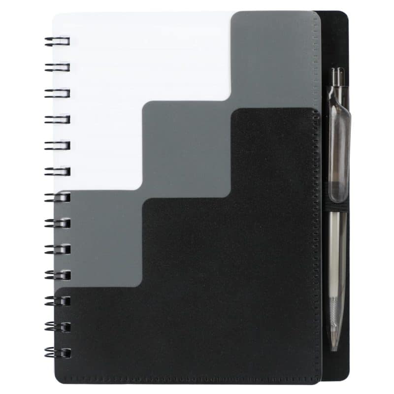 Custom 5'' x 7'' Recycled Pace Spiral Notebook w Pen - 2