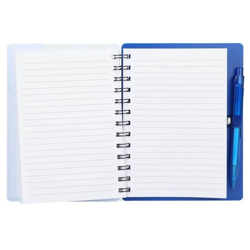 Custom 5'' x 7'' Recycled Pace Spiral Notebook w Pen - 7