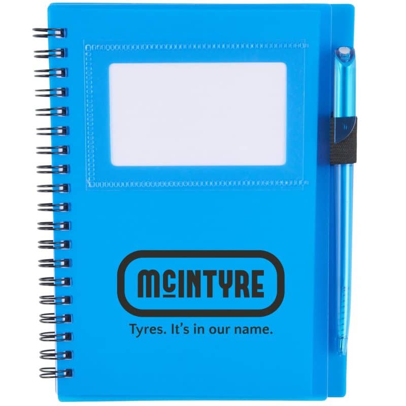 Custom 5.5'' x 7'' FSC® Mix Star Spiral Notebook with Pen - 4