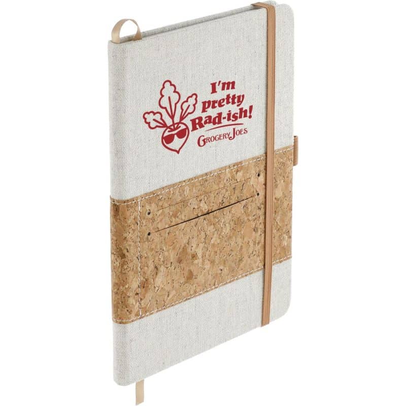 Custom 5.5'' x 8.5'' FSC® Mix Recycled Cotton Cork Notebook - 2