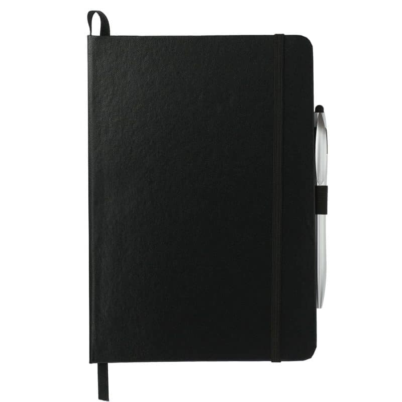 Custom 6'' x 8.5'' FSC® Mix Crown Journal with Pen-Stylus - 1
