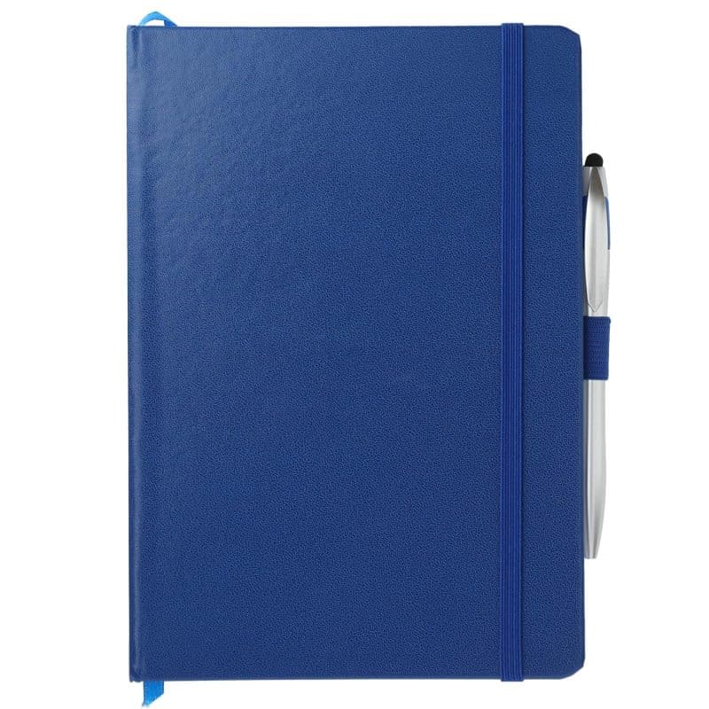 Custom 6'' x 8.5'' FSC® Mix Crown Journal with Pen-Stylus - 3