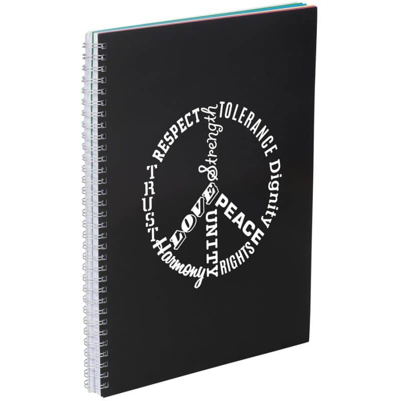 Custom 8.5'' x 11'' FSC® Mix Remark 5-subject Notebook - 2
