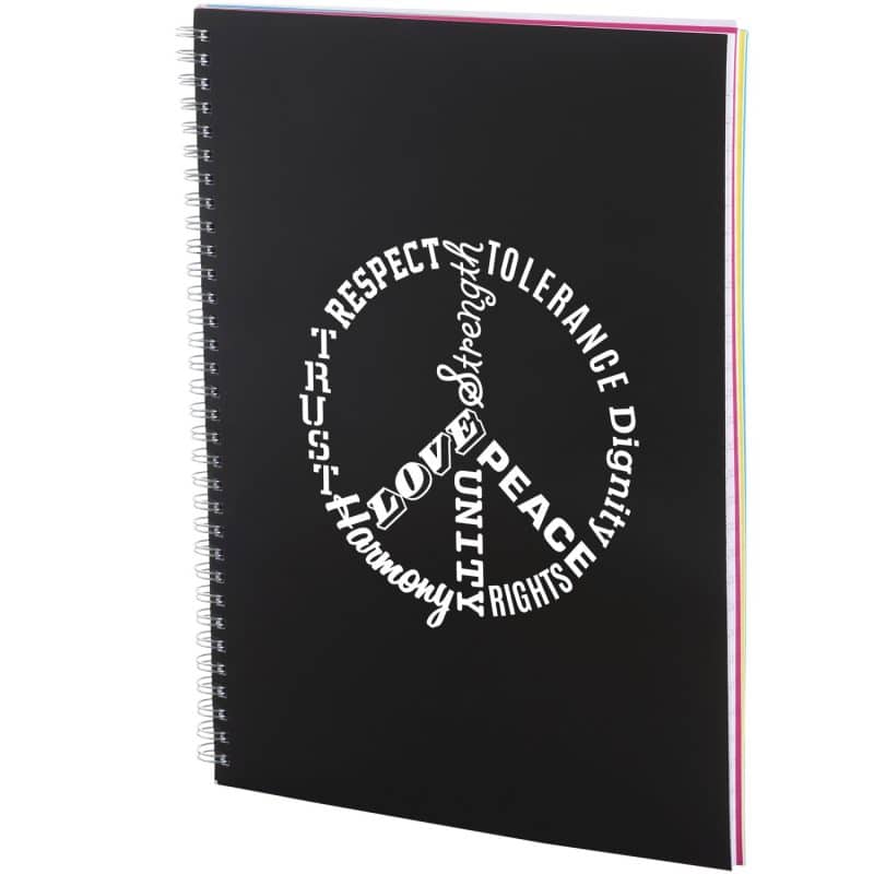 Custom 8.5'' x 11'' FSC® Mix Remark 5-subject Notebook