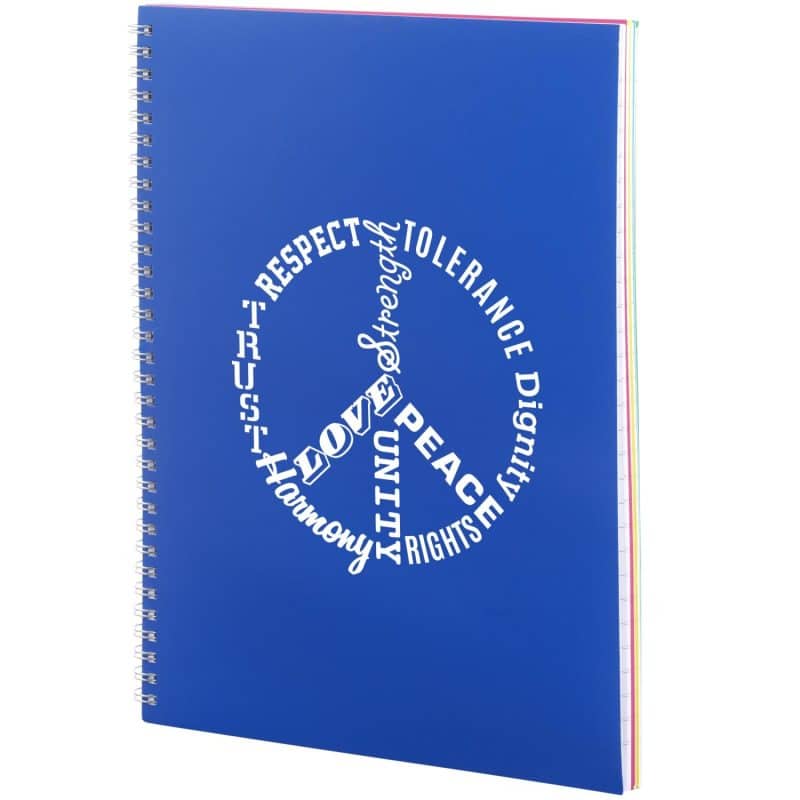 Custom 8.5'' x 11'' FSC® Mix Remark 5-subject Notebook - 9