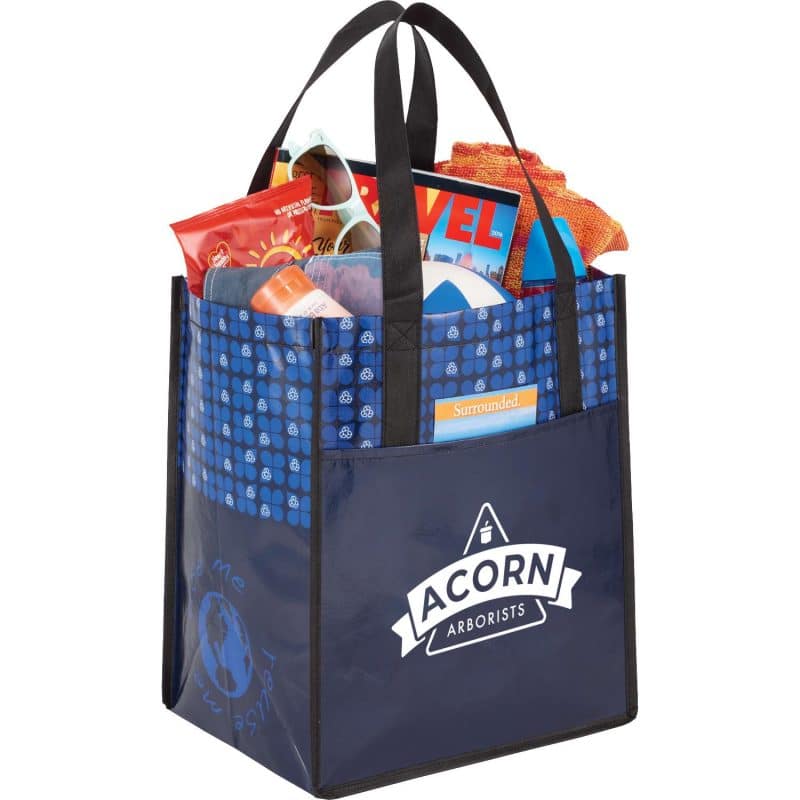 Custom Big Grocery Laminated Non-Woven Tote - 6