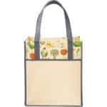 Custom Big Grocery Vintage Laminated Non-Woven Tote - 3