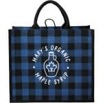 Custom Buffalo Plaid Printed Jute Tote - 4
