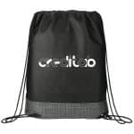 Custom Crossweave Heat Sealed Drawstring Bag