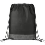Custom Crossweave Heat Sealed Drawstring Bag - 2