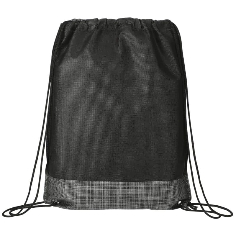 Custom Crossweave Heat Sealed Drawstring Bag - 2