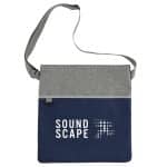 Custom Double Heather rPET Crossbody Tote - 7