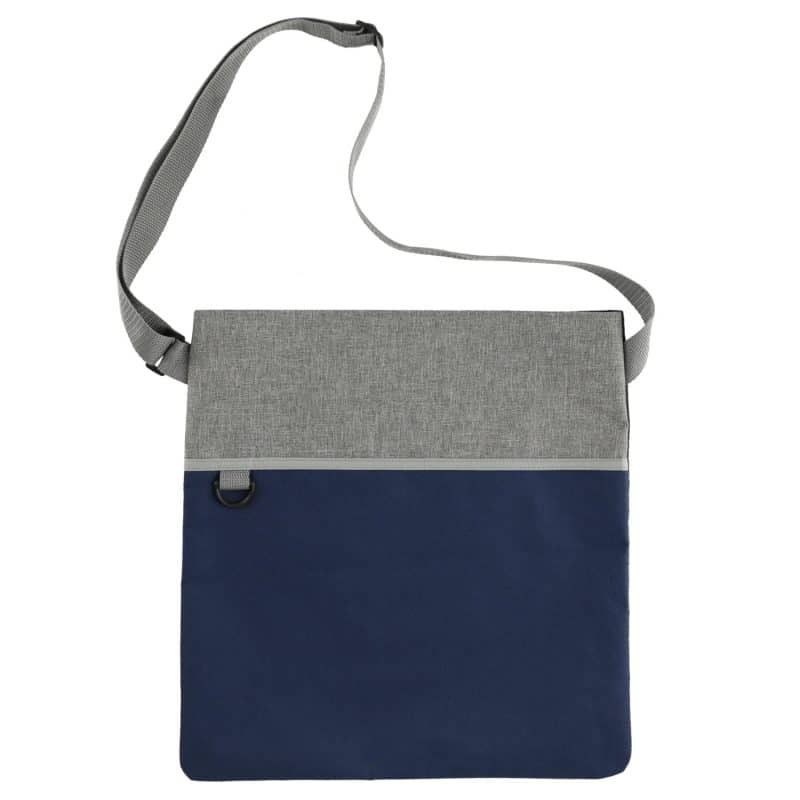 Custom Double Heather rPET Crossbody Tote - 8