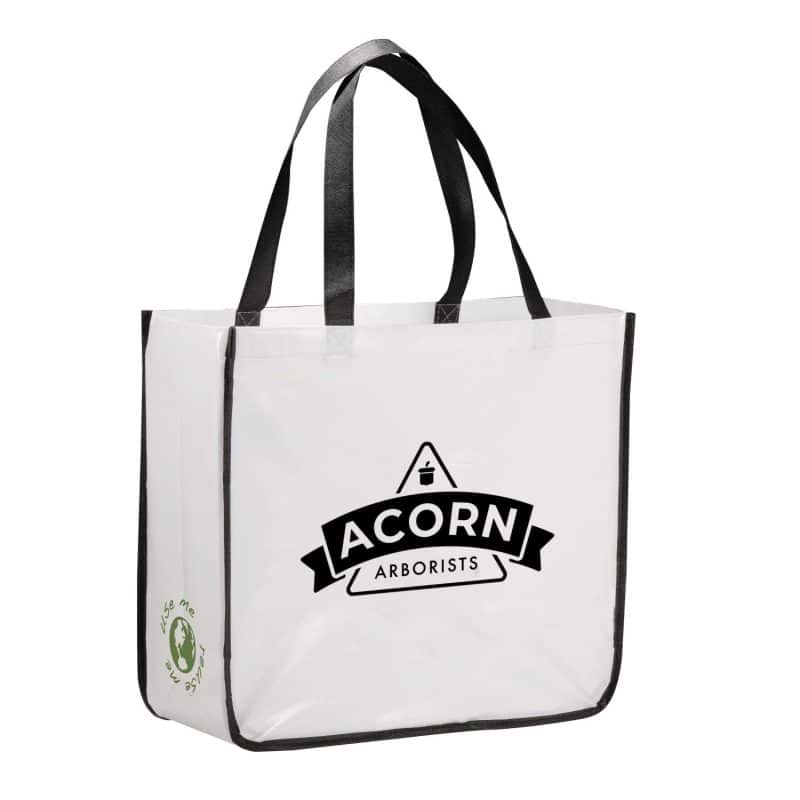 Custom Gloss Laminated Non-Woven Shopper Tote - 7