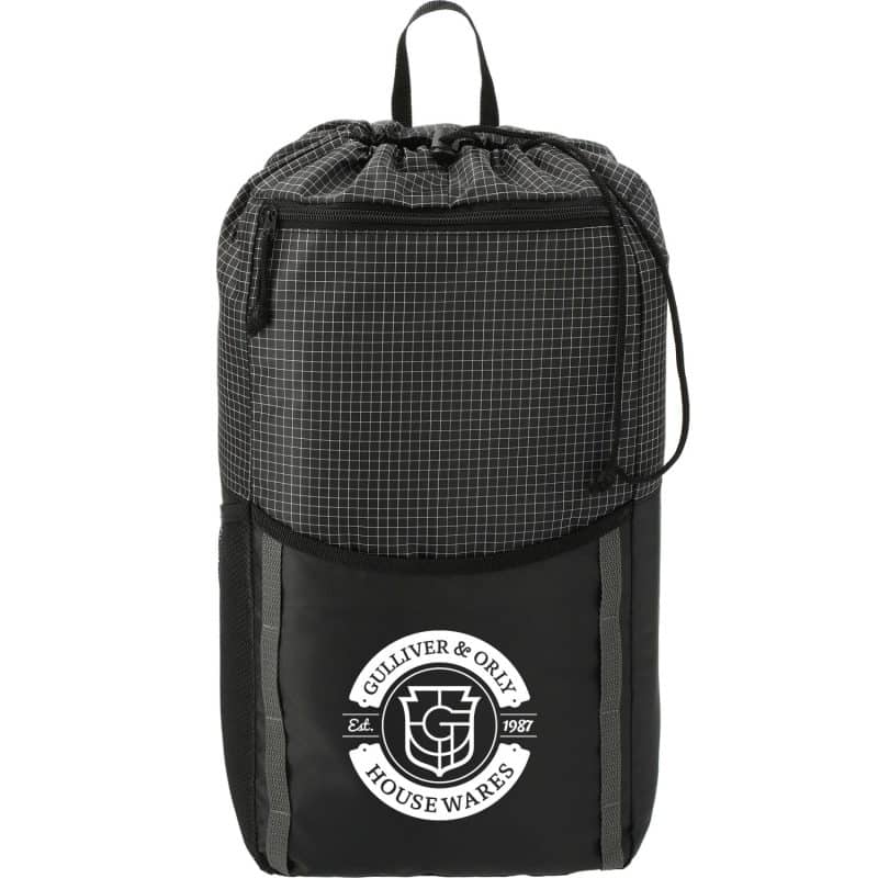 Custom Grid 14L Drawstring Backpack - 5