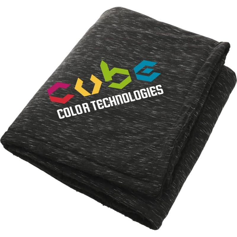 Custom Heathered Sherpa Blanket