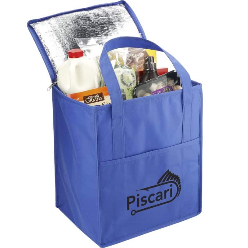 Custom Hercules Flat Top Insulated Grocery Tote - 9