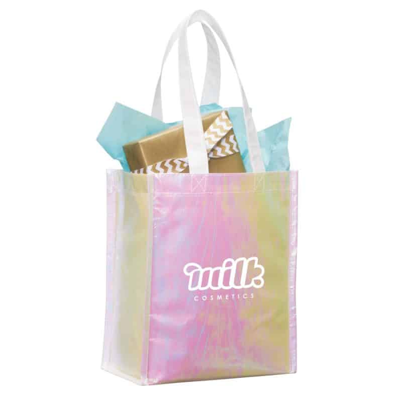 Custom Iridescent Non-Woven Gift Tote