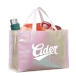 Custom Iridescent Non-Woven Shopper Tote