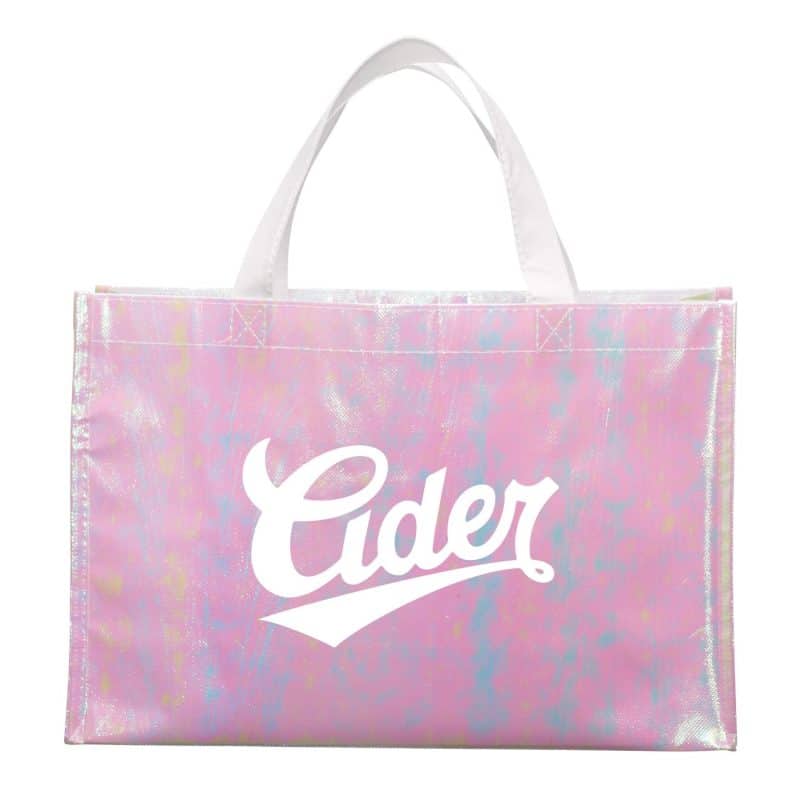 Custom Iridescent Non-Woven Shopper Tote - 3